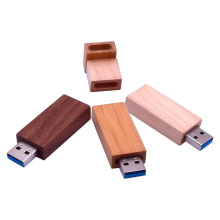 Pen drive USB 3.0 de stick de memória de madeira